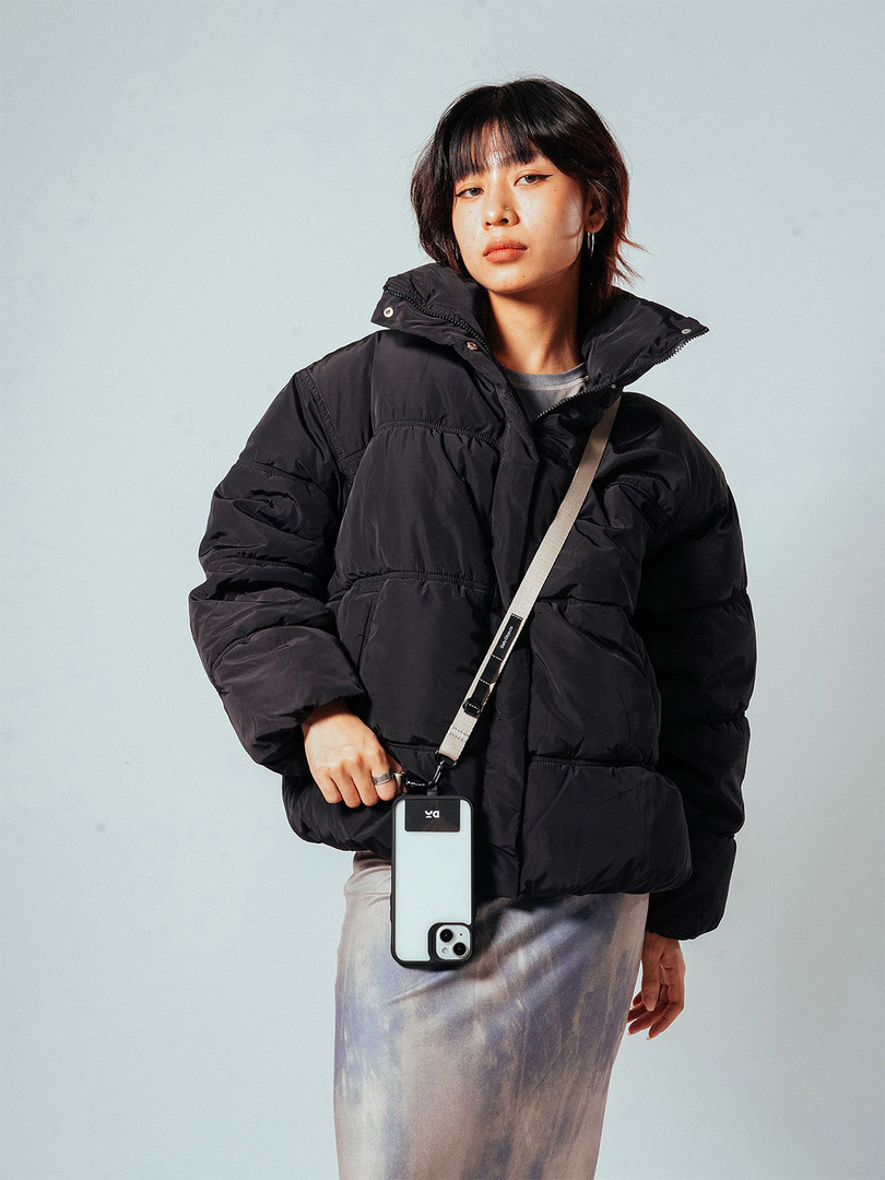 Phone accessories DailyObjects Grey Crossbody Utility Phone Lanyard - Strap Mobile Accessories